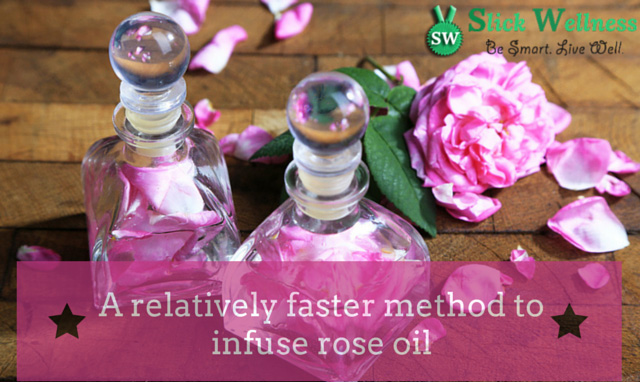 A relatively faster method to infuse rose oil