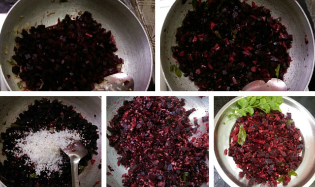 Beetroot Poriyal Recipe 4