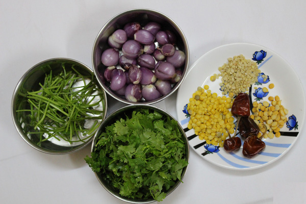 Coriander-chutney-recipe-Ingredients