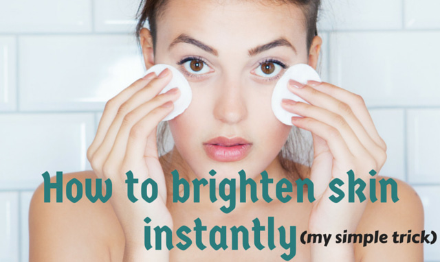 How to brighten skin instantly (my simple trick) #brightenskin #glowingskin