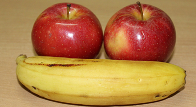 banana and/or apple