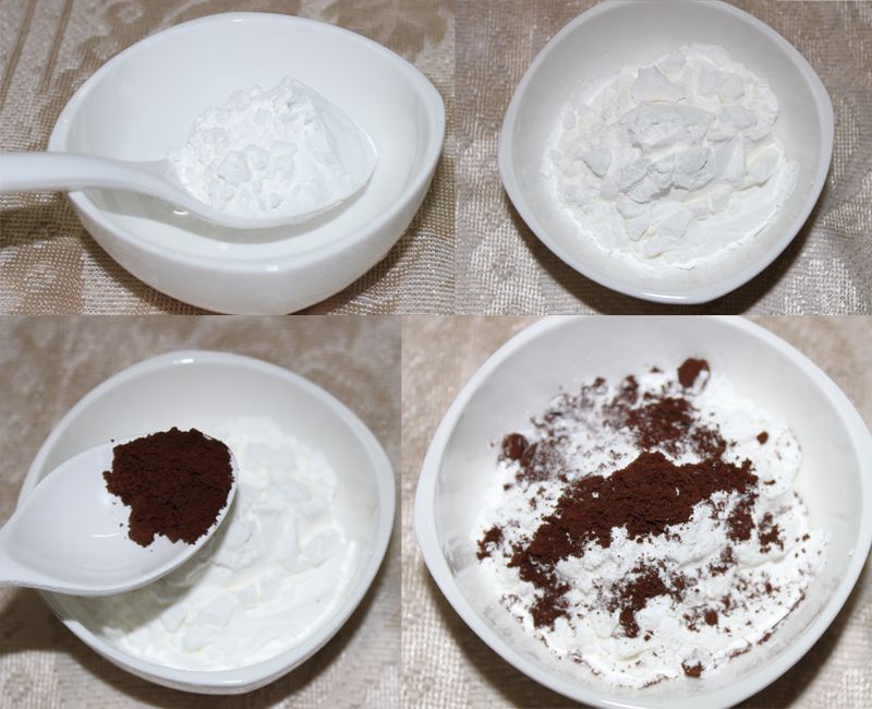 arrowroot and Cocoa powder