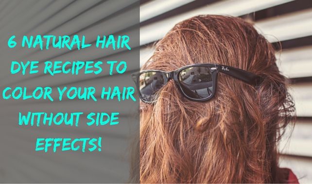 Natural hair dye recipes to avoid chemical hair dyes