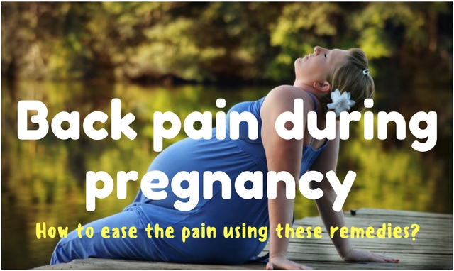 How to ease back pain during pregnancy