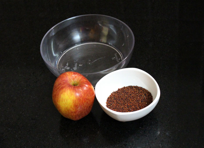 Ingredients for Apple Ragi Halwa