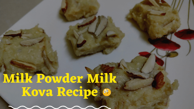 Milk Powder Milk Kova Recipe | Milk Powder Recipes | Quick Dessert Recipe