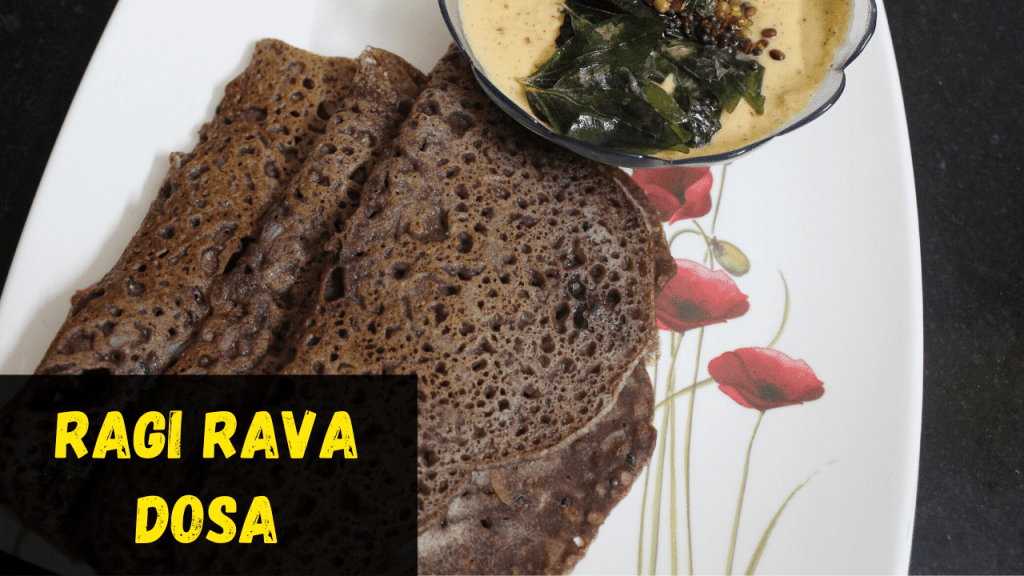 Instant Ragi Rava Dosa Recipe | Instant Finger Millet Rava Dosa