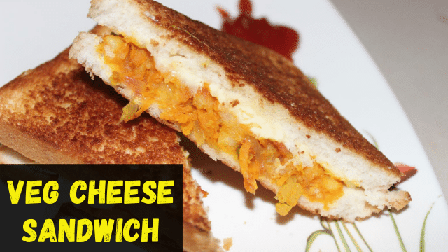 Nutritious, Spicy Vegetable Cheese Sandwich Recipe | Kids Lunch Box Recipe | Veg Cheese Sandwich 1 Vegetable Cheese Sandwich Recipe