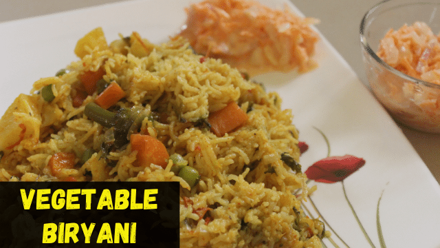 Vegetable Biryani recipe | Vegetable Biryani in Pressure Cooker | Lunch Box Recipes